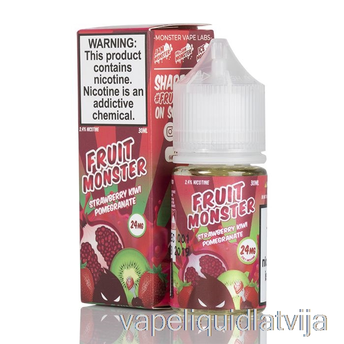 Zemeņu Kivi Granātābols - Augļu Briesmoņu Sāļi - 30ml 24mg Vape šķidrums